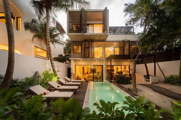 Elegant Seafront Villa in Tulum