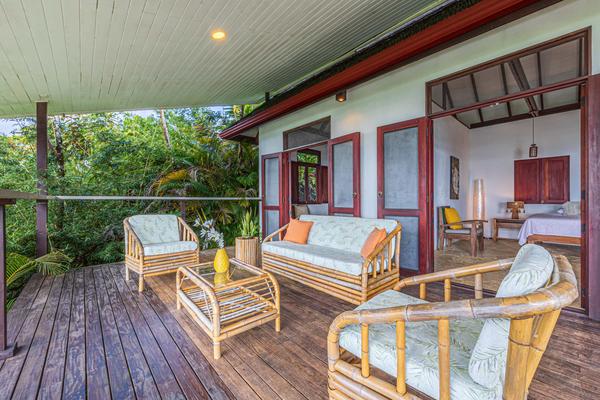 Elegant Nature Villa Studio w/ Oceanview Deck