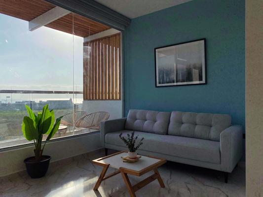 Ocean View 1BR w/AC near Ciudad Amurallada