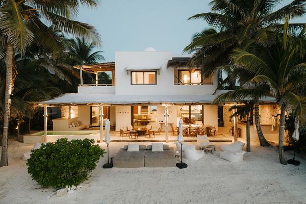 Elegant Beachfront Villa in Tulum
